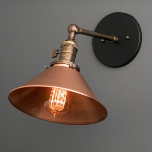 Copper Wall Sconce - Model No. 3362 | Sconces by Peared Creation. Item composed of copper