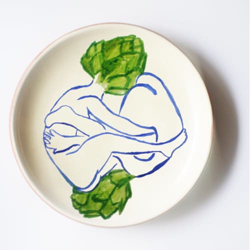 Artichaud Plate | Dinnerware by OM Editions: A Limited Edition Furniture Collection. Item composed of ceramic