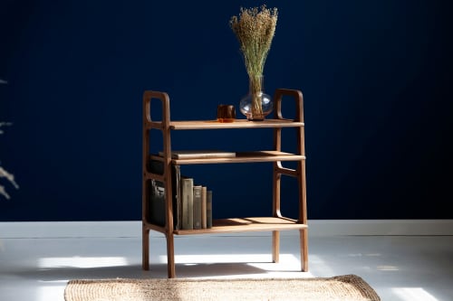 Work from home, Mid century modern, Home Office, Bookstand | Book Case in Storage by Plywood Project. Item made of oak wood works with minimalism & mid century modern style