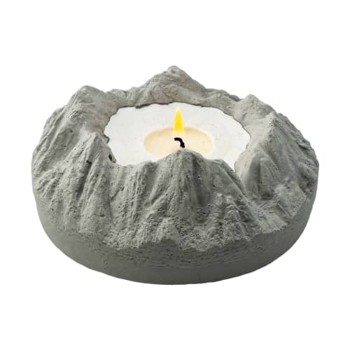 Mountain Crater Candle | Candle Holder in Decorative Objects by Caos Motē