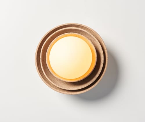 Ripple Sconce | Sconces by Rory Pots. Item made of stoneware with glass works with minimalism & mid century modern style