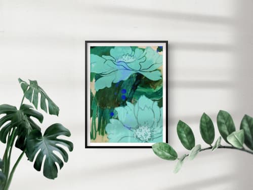 Abstract Floral no.3 Giclée Print | Prints by Odd Duck Press. Item made of paper