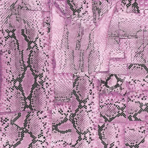 Serpentine, Rose Quartz | Fabric in Linens & Bedding by Philomela Textiles & Wallpaper. Item made of linen