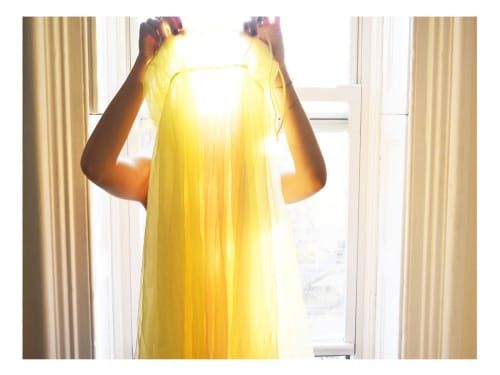 Yellow Dress | Photography by She Hit Pause. Item composed of paper