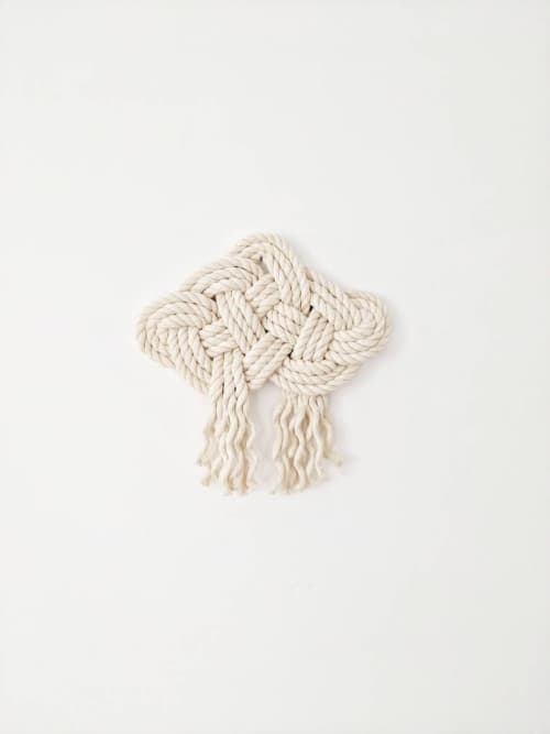 THE CLOUD, Medium Macrame Cloud Wall Hanging, Rope Wall | Macrame Wall Hanging in Wall Hangings by Damaris Kovach. Item made of fiber
