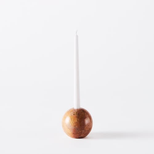 Sphere Candle Holder 10 Red | Work by District Loom