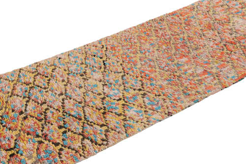 Vintage Moroccan Runner with Polychromatic Geometric Patterns, from Rug & Kilim | Area Rug in Rugs by Rug and Kilim