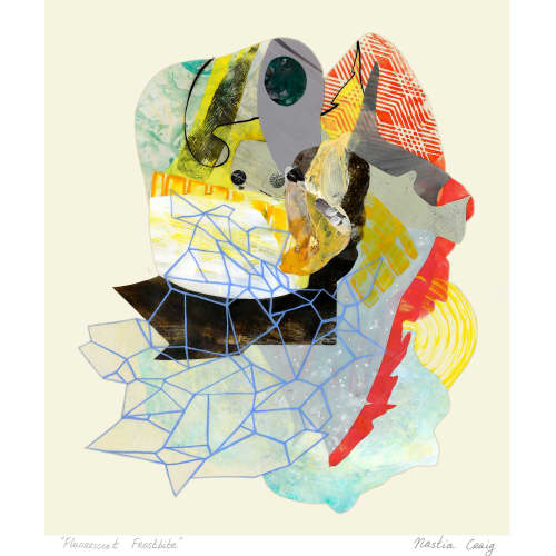 Fluorescent Frostbite - PRINT | Prints by Nastia Craig. Item composed of paper