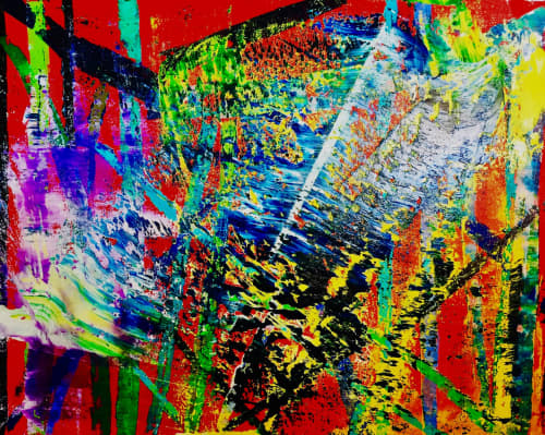 Swoosh! | Oil And Acrylic Painting in Paintings by Checa Art. Item made of canvas