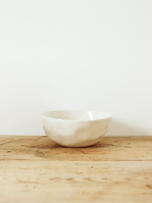 Set of 2 Everyday Bowls in Milk | Dinnerware by Barton Croft. Item made of stoneware compatible with country & farmhouse and japandi style