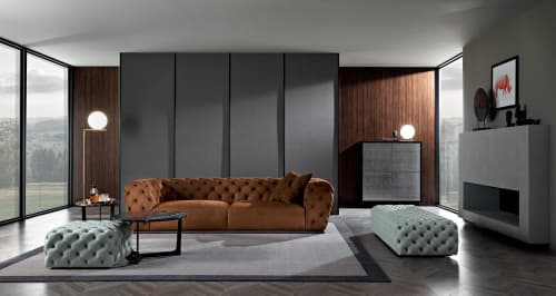 Winchester Sofa | Couch in Couches & Sofas by OM Editions. Item made of fabric & leather