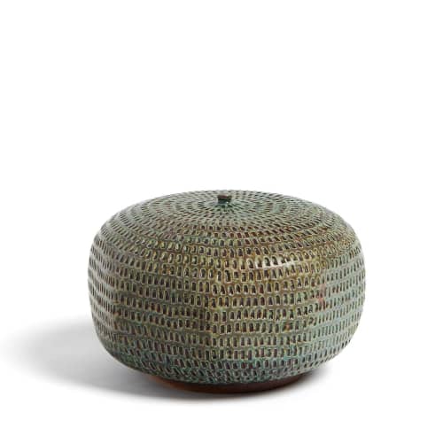 H: 6" w: 8" | Vase in Vases & Vessels by SKOBY JOE CERAMICS. Item composed of stoneware