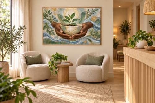 Healing Hands | Oil And Acrylic Painting in Paintings by Madame A. K. Selestan