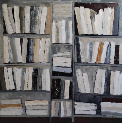 Les Manuscrits / Manuscrits | Oil And Acrylic Painting in Paintings by Sophie DUMONT.. Item made of canvas works with minimalism & contemporary style