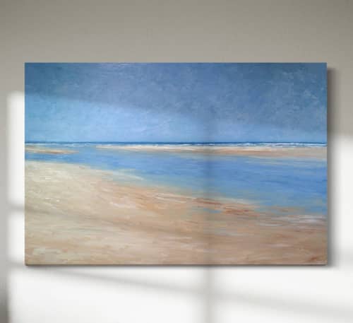 Beach Day | Oil And Acrylic Painting in Paintings by Sorelle Gallery