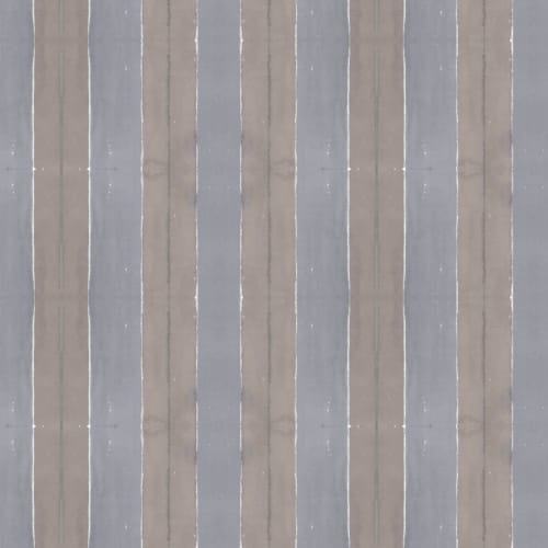 Cabana Stripe No. 4 (Lg), Pewter | Wallpaper in Wall Treatments by Philomela Textiles & Wallpaper. Item made of paper