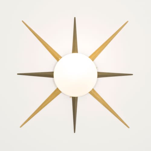 Solare Windrose | Sconces by DESIGN FOR MACHA. Item made of steel with glass