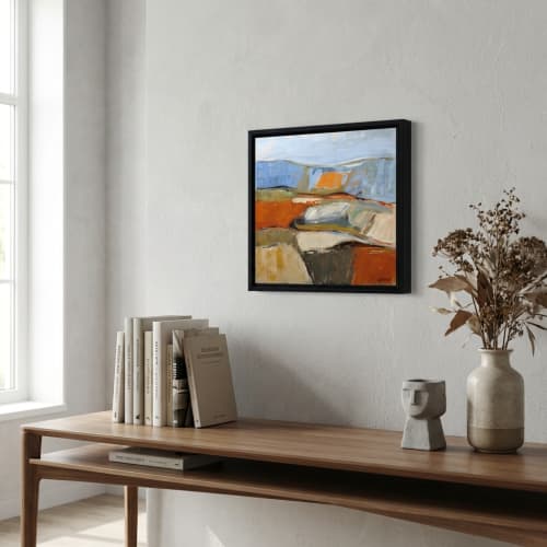 Prémices de l'été - Peinture abstraite originale - Paysage | Decorative Objects by Sophie DUMONT.