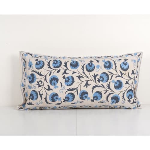 Tashkent Suzani Floral Bedding Pillow Case Made from a 19th | Cushion in Pillows by Vintage Pillows Store