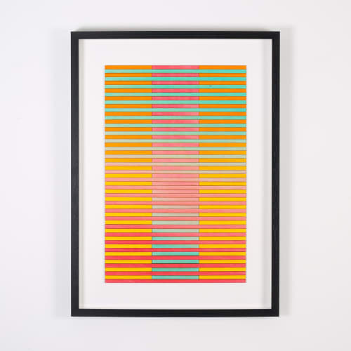 Texas Stripe Colour Study Painting | Paintings by Amelia Coward