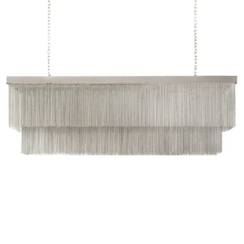 Alan Mizrahi CHAIN7070 Chain Rectangular | Chandeliers by Alan Mizrahi Lighting Design