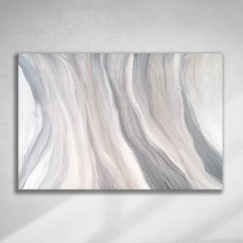 Iridescent Swirl | Oil And Acrylic Painting in Paintings by Teodora Guererra Fine Art
