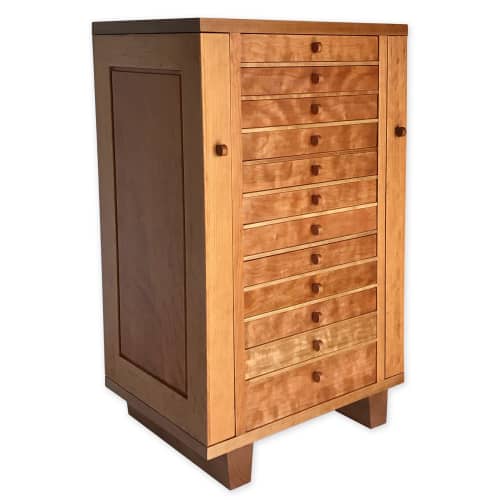 Storage Tower | Cabinet in Storage by David Klenk, Furniture. Item made of oak wood