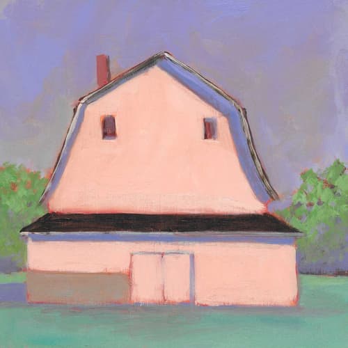 New England Twilight | Oil And Acrylic Painting in Paintings by Sorelle Gallery. Item made of wood with synthetic