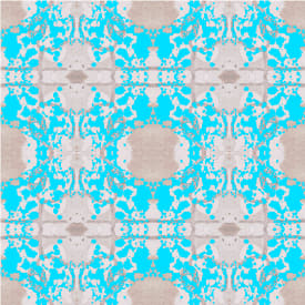 Mirror, Turquoise | Fabric in Linens & Bedding by Philomela Textiles & Wallpaper. Item made of canvas