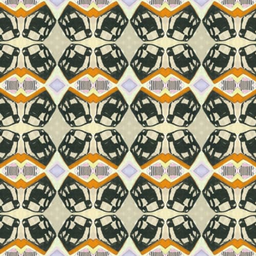 Minerals, Rust | Fabric in Linens & Bedding by Philomela Textiles & Wallpaper. Item made of fabric