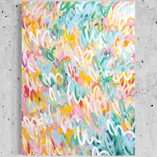 "Golden Glow" Painting | Oil And Acrylic Painting in Paintings by Vicky Reddish