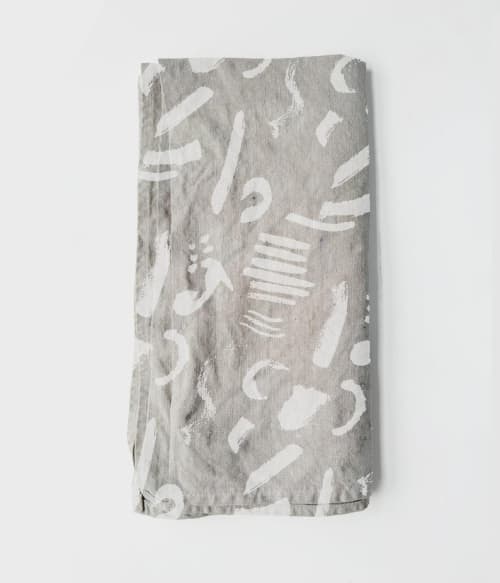100% Linen Tea Towel - Watercolor Chalk | Linens & Bedding by S W E V E N