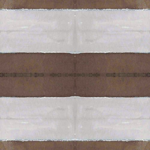 Cabana Stripe No. 19 (Lg), Espresso | Fabric in Linens & Bedding by Philomela Textiles & Wallpaper. Item composed of linen