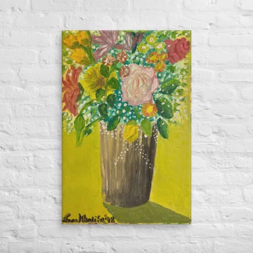 Canvas Print - Jubilee - Impressionist Floral Still Life Art | Work by Eman's Gallery