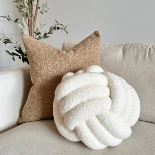 Knotted Plush Pillow | Cushion in Pillows by Busa Designs