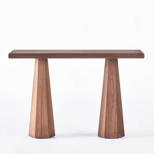 Hexagon Console Table Stained Ash | Work by District Loom