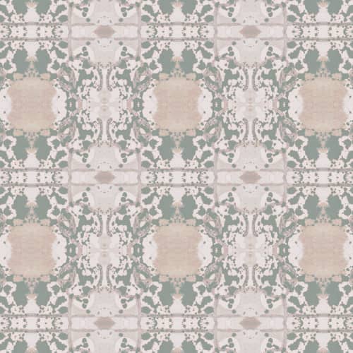 Mirror, Seafoam Green | Fabric in Linens & Bedding by Philomela Textiles & Wallpaper. Item made of canvas
