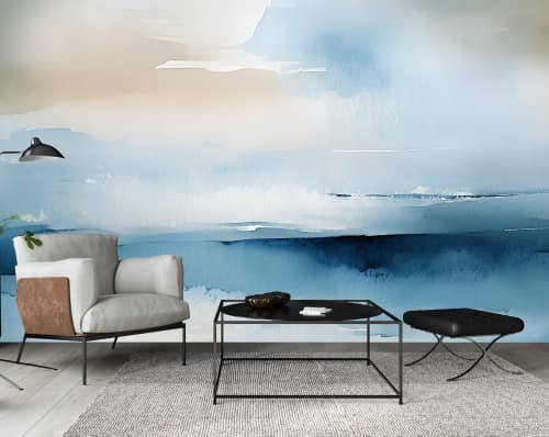 Sea Escape — Coastal & Nature Luxury Wallpaper Mural | Wall Treatments by ELLE WALLS