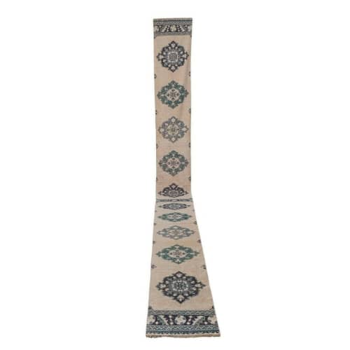 Pale Colors Rug Runner, Muted Soft Colors Authentic Handmade | Runner Rug in Rugs by Vintage Pillows Store. Item made of fiber