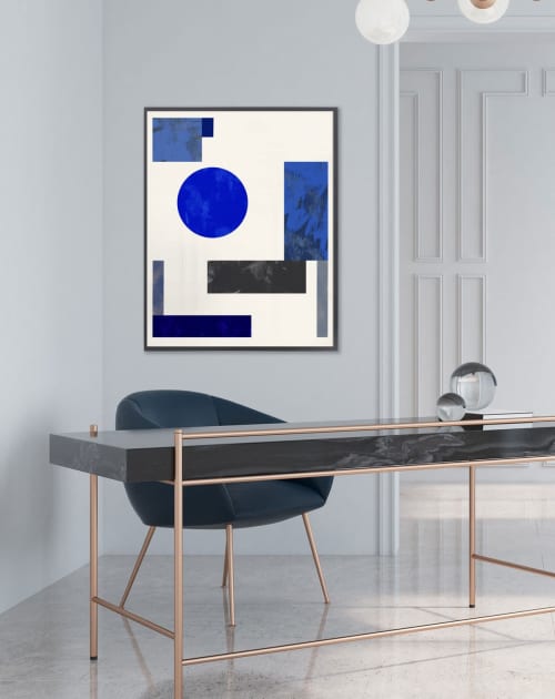 Abstract wall art, Large Geometric Art, Geometric Prints | Prints by Capricorn Press. Item made of paper compatible with boho and minimalism style