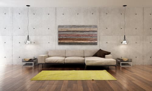 Sedimentary: Wood wall art | Wall Sculpture in Wall Hangings by Craig Forget. Item composed of wood in mid century modern or contemporary style