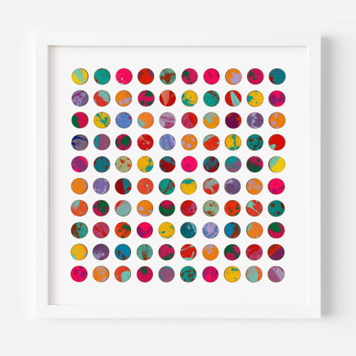 Splash Dots with Lavender Print | Prints in Paintings by Amelia Coward