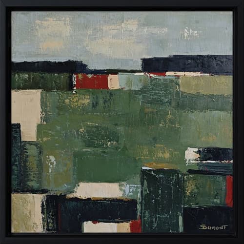 Lignes de terre- Peinture abstraite | Decorative Objects by Sophie DUMONT.