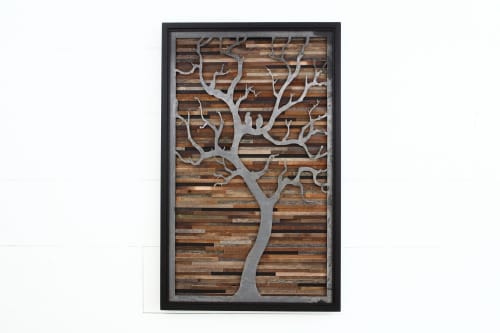 Sycamore #2 Metal tree sculpture | Wall Sculpture in Wall Hangings by Craig Forget. Item made of wood with steel works with mid century modern & contemporary style