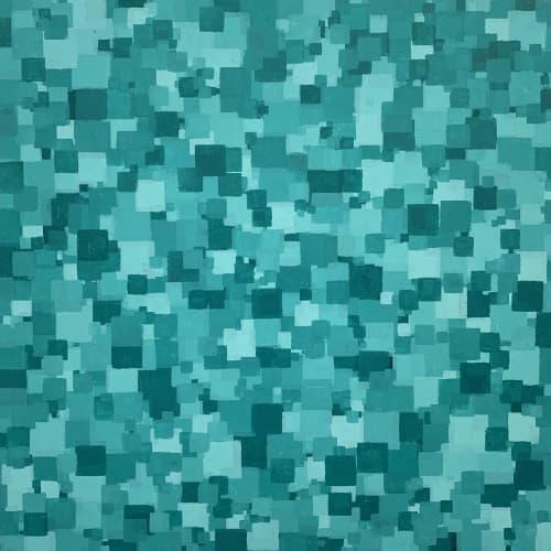 Squares Within Squares Green 20"x20" | Oil And Acrylic Painting in Paintings by Emeline Tate. Item made of canvas with synthetic