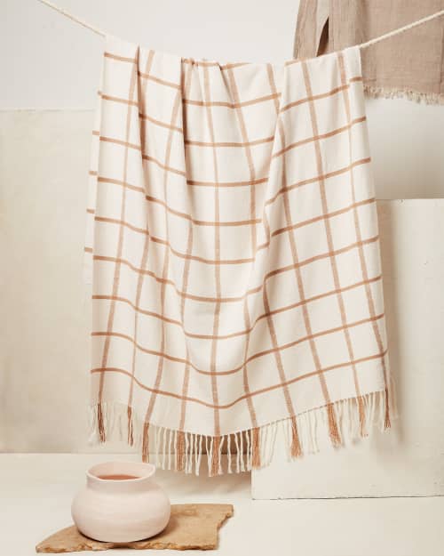 Louise Throw - Oat | Linens & Bedding by MINNA