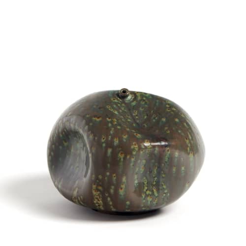 H: 7" w: 8" | Vase in Vases & Vessels by SKOBY JOE CERAMICS. Item composed of stoneware
