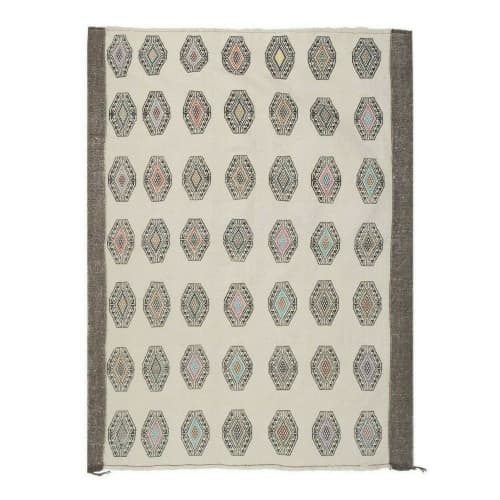 Mid 20cty Vintage Konya Jajim Kilim with Vegetable Dyes | Area Rug in Rugs by Vintage Pillows Store. Item composed of cotton