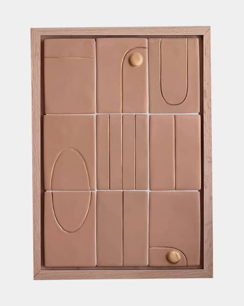 Tiled Wall Art no. 9 - November 2021 Release | Wall Sculpture in Wall Hangings by Eliana Bernard. Item made of wood with ceramic