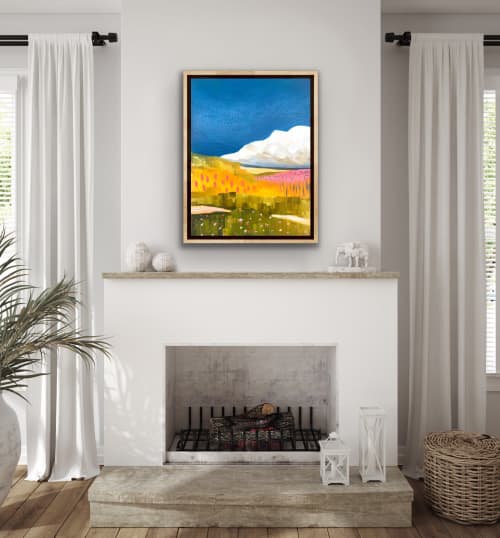 Layer Cake (Vertical) | Prints by Neon Dunes by Lily Keller. Item composed of canvas and paper